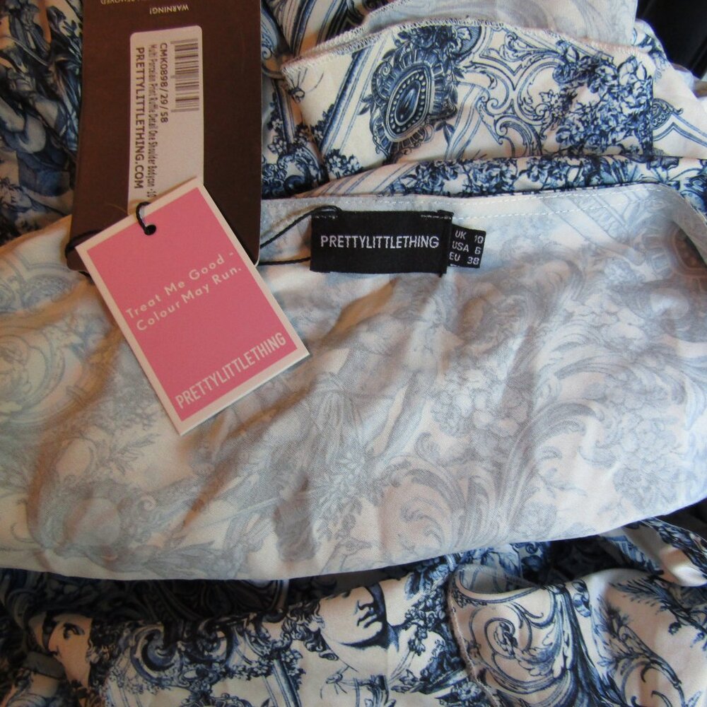PrettyLittleThing Renaissance One Shoulder Dress - Picture 7 of 10